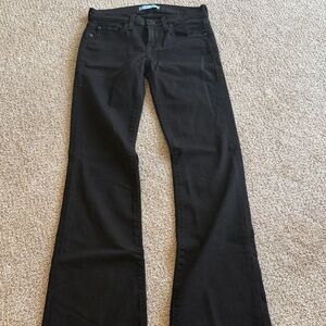 7 For All Mankind Women's Black Flared Jeans